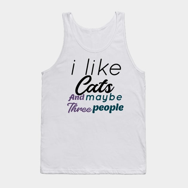 funny cats Tank Top by Design stars 5